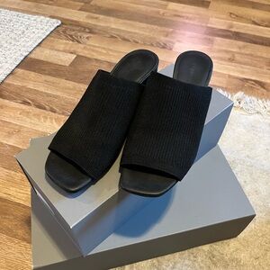 Everlane ReKnit Glove Mules - black, 8.5